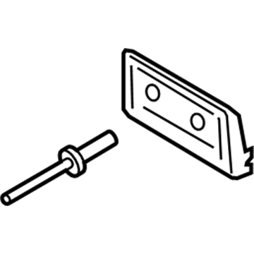 Ford DS7Z-17A385-AA License Bracket