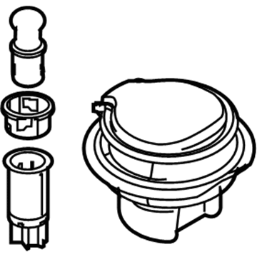 Ford 5L8Z-7804810-BAA Ash Cup Coin Holder - With Lighter Element