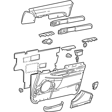 Ford 4W4Z5423942BBB Panel Assembly Door Trim