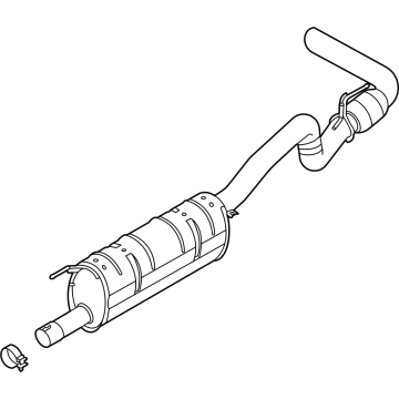 Ford LC3Z-5230-C Rear Muffler