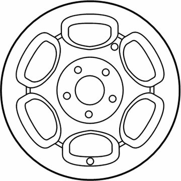 Lincoln YL7Z-1007-BA Wheel, Alloy