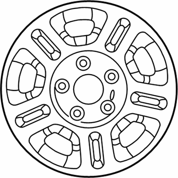 Ford XL1Z-1007-CA Wheel, Alloy