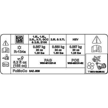 Ford DG9Z-1503050-A Decal