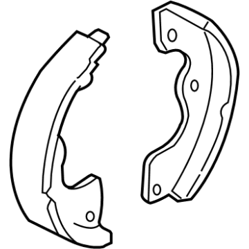 Ford 5L8Z-2A753-AA Parking Brake Shoes