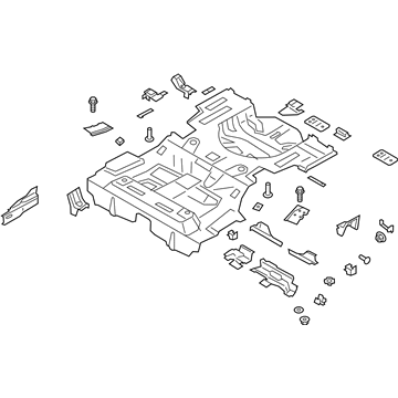 Lincoln HG9Z-5411360-A Rear Floor Pan