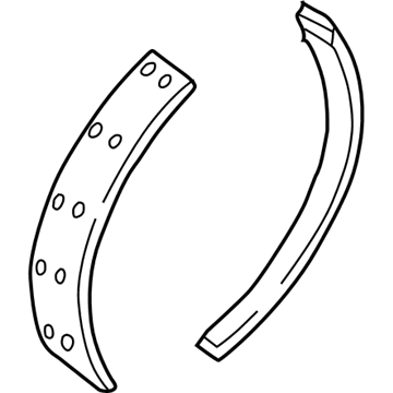 Mercury 2U2Z-2V200-FARM Brake Shoes