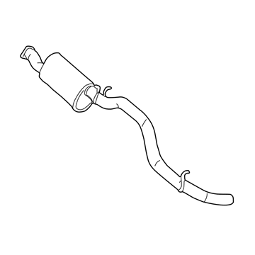 2003 Ford F-350 Super Duty Muffler - 2C3Z-5230-AA