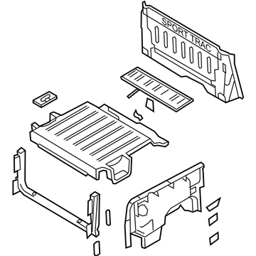 Ford 8A2Z-9928508-AA Pickup Box Assembly