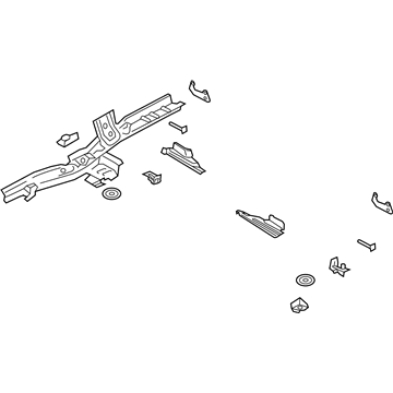 Ford G3GZ-5410124-B Member Assembly - Floor Side - Rear