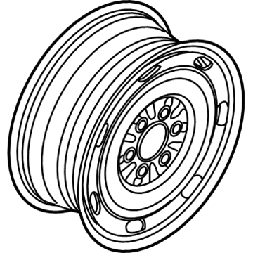 Ford 6E5Z-1015-BA Wheel, Steel