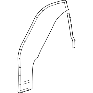 2002 Lincoln Town Car Door Seal - 2W1Z-5420530-AA