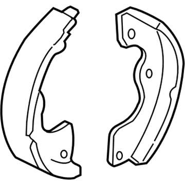 Ford 5L8Z-2A753-AA Parking Brake Shoes