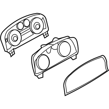 Ford 7E5Z-10849-A Cluster Assembly