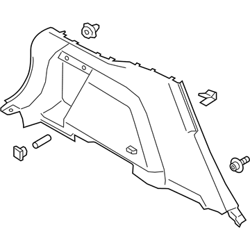 Ford LJ6Z-7831013-AE Lower Quarter Trim