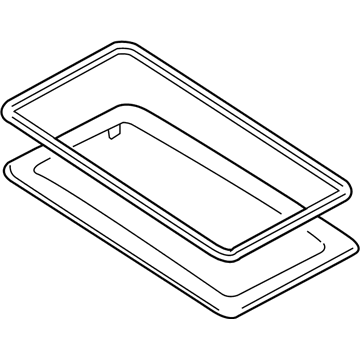 Mercury 5L8Z-7850054-AA Sunroof Glass