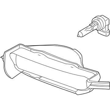 Lincoln Town Car Fog Light - 3W1Z-15200-AC