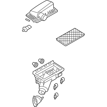 Ford Explorer Air Filter Box - 6L2Z-9600-D