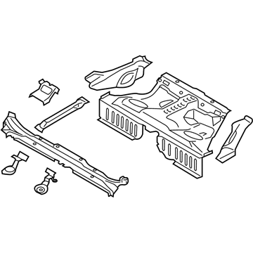 Ford FR3Z-6311160-A Center Floor Pan