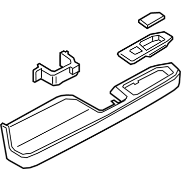 Ford JL7Z-7827540-AA Armrest Assembly