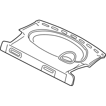 Ford 4S4Z-6146668-AAA Package Tray Trim