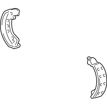 Ford 4C2Z-2648-AA Brake Shoes