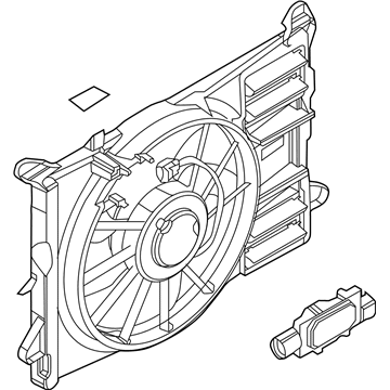 Ford CT4Z-8C607-C Motor And Fan Assembly - Engine Cooling