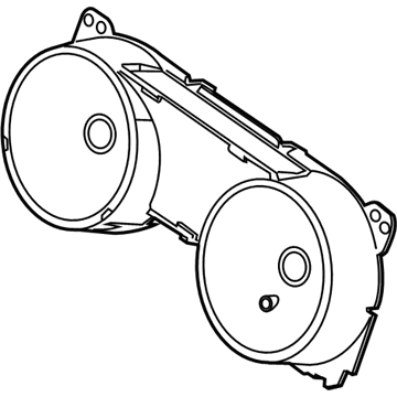 Ford BR3Z-10890-A Mask - Fuel And Temperature Gauge