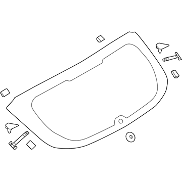 Ford CP9Z-5842006-A Back Glass