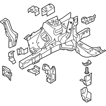 Ford BB5Z-16054-A Apron Assembly - Front Fender