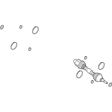 Ford K2GZ-3B436-AG Axle Assembly