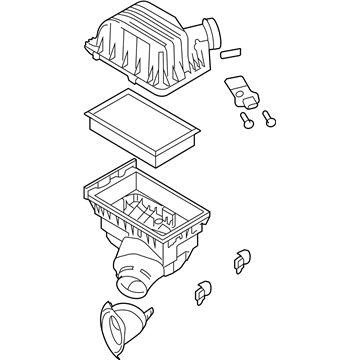 Ford 7L2Z-9600-C Air Cleaner Assembly