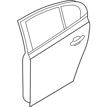 Ford 8A5Z-5424630-A Door Assembly - Rear - Less Hinges