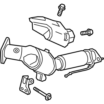 2022 Lincoln Nautilus Catalytic Converter - L2GZ-5E212-A