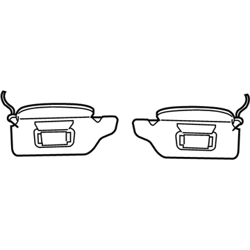 Ford 3F2Z-1704104-AAB Sun Visor Assembly