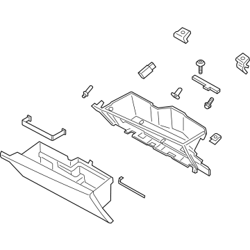 Ford JL7Z-78060T10-AC Box Assembly - Glove Compartment