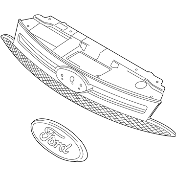 Ford 9S4Z-8200-CA Grille Assembly