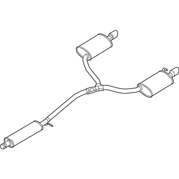 2015 Ford Taurus Muffler - DG1Z-5230-B