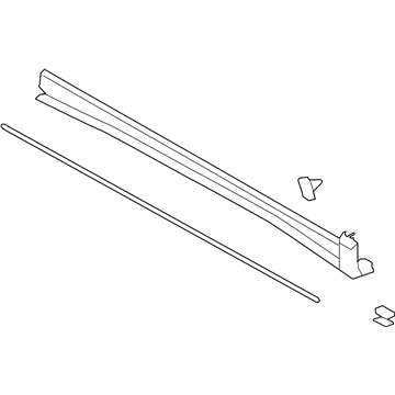 Lincoln EJ7Z-7810176-AA Rocker Molding