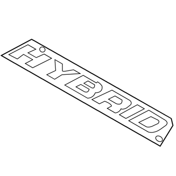 Mercury 6E6Z-7842528-A Nameplate