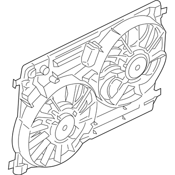 Ford Focus Cooling Fan Assembly - EJ7Z-8C607-H