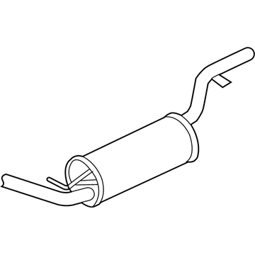 Ford 5S4Z-5230-BA Front Muffler Assembly