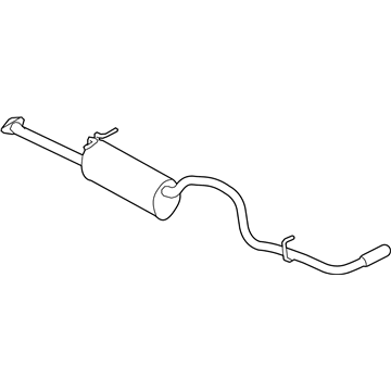 Ford 3L5Z-5230-AA Muffler And Pipe Assy - Rear