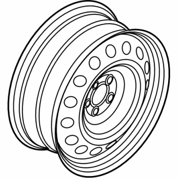 Ford NZ6Z-1015-A Wheel, Steel