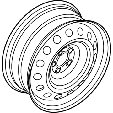 Ford NZ6Z-1015-A Wheel, Spare