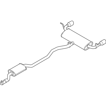 Ford CT4Z-5230-A Centre And Rear Muffler Assembly