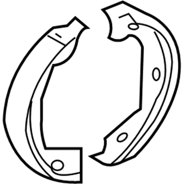 Ford 5L8Z-2A753-AA Parking Brake Shoes