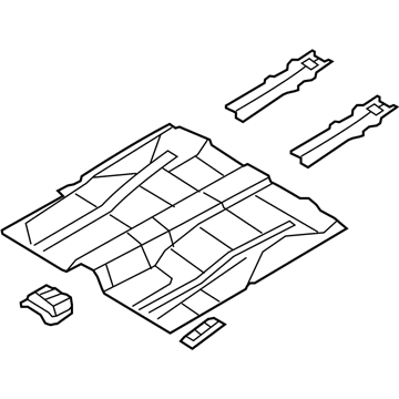 Ford 7T4Z-7811141-A Pan Assembly - Floor - Front