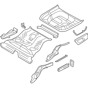 Lincoln DG1Z-5411215-A Floor Pan Assembly