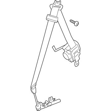 Ford PR3Z-76611B08-LA Seat Belt Assembly