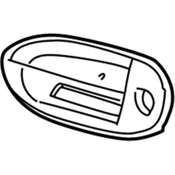 Mercury Sable Door Handle - 4F1Z-5422405-ABPTM